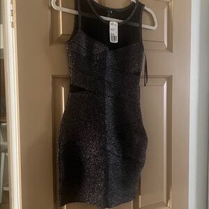 Forever 21 Black and Silver Dress